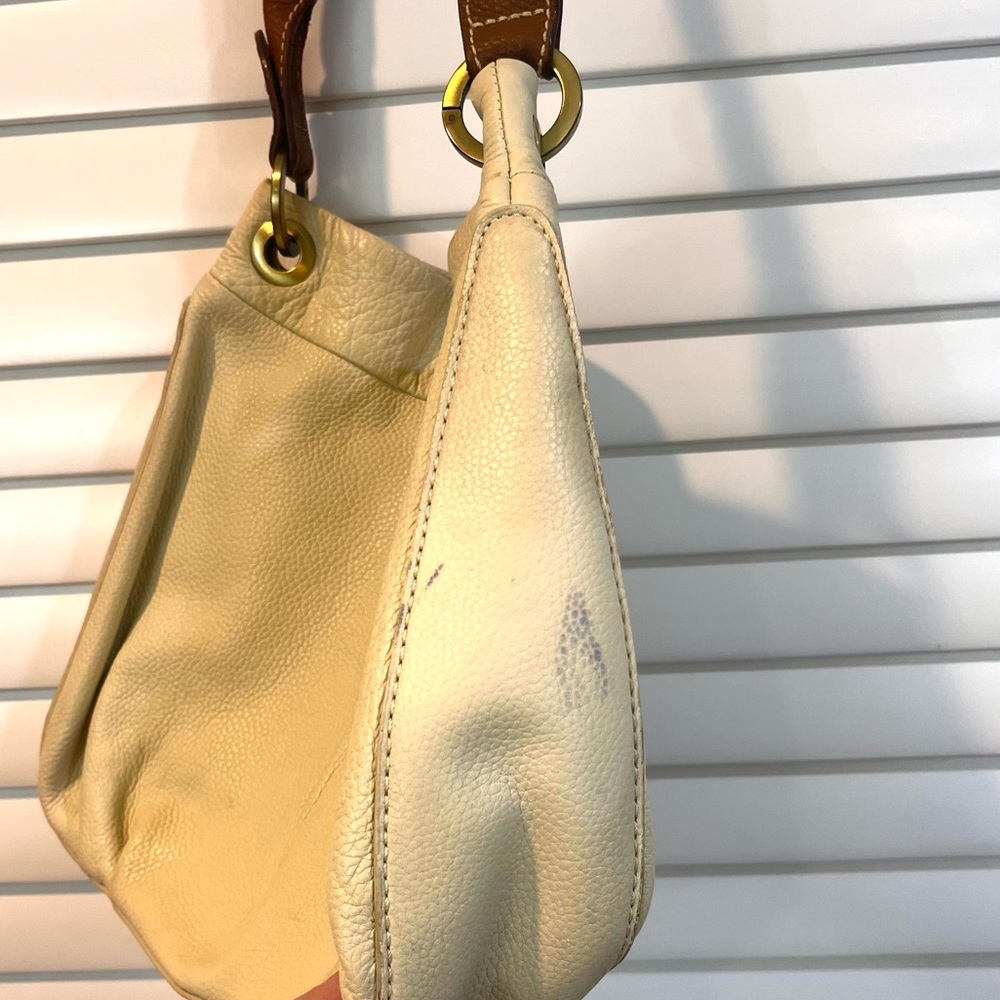 Coldwater Creek Cream Leather Purse - Picture 3 of 7